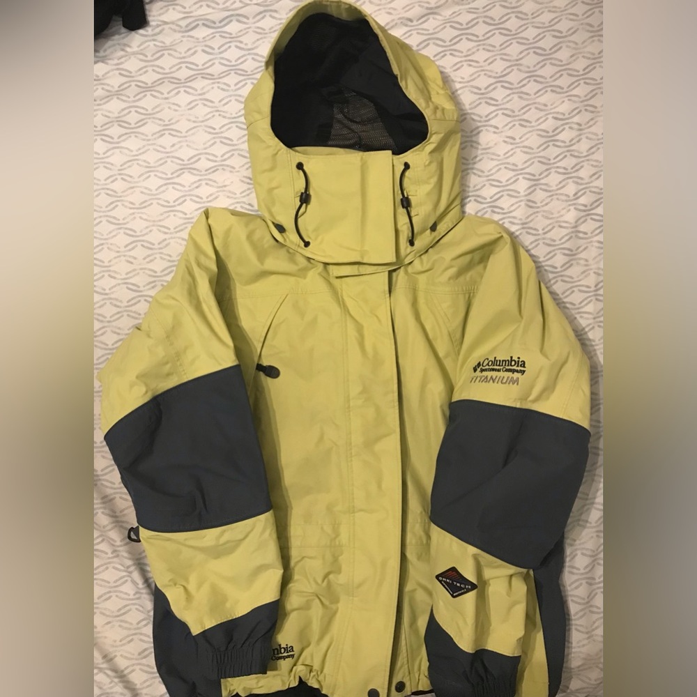 Columbia Titanium Interchange 3in1 Omni-Tech - Yellow Jacket - Size Medium